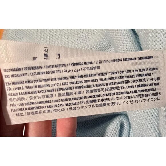 Abercrombie Kids Sweater Dress 13/14 Metallic Blue long Sleeve Pullover Casual - Picture 14 of 15